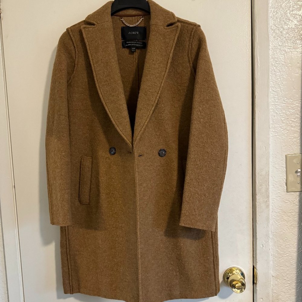 J. Crew Tan Wool Pea Coat
